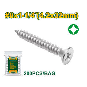 [JDXSC935] Tornillo Parker Cabeza Fresada 4.2x32[d]