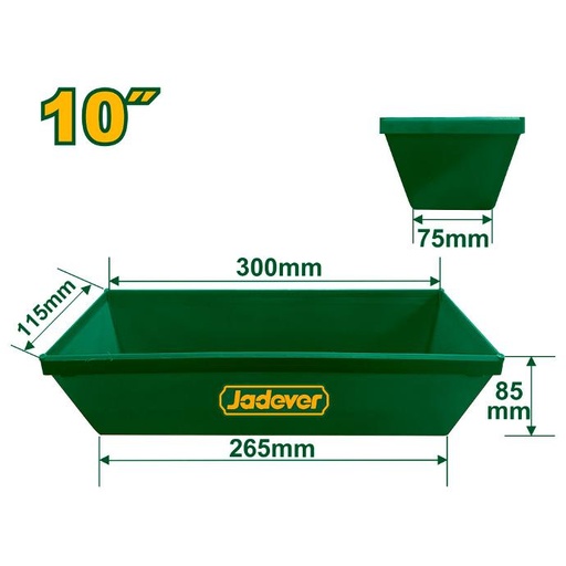 [JDNQ1330] Bandeja plástica Jadever 300x115[d]