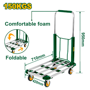 [JDWB9A15] Zorra 4 Ruedas Plegable 150kg  [d]