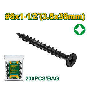 [JDXS1914] Tornillo Drywall Grueso 3.5x38mm 200pcs[d]
