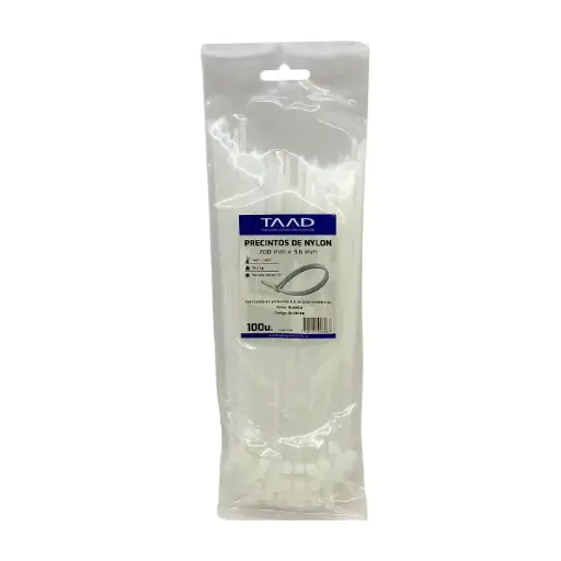 [PI-13100] Precinto Taad blanco 3.6x200mm (PI-13100)