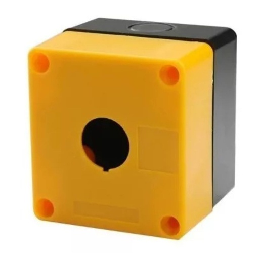 [NPH1-10J] Caja para boton pulsador amarilla Chint 1 orificio 22mm IP65 