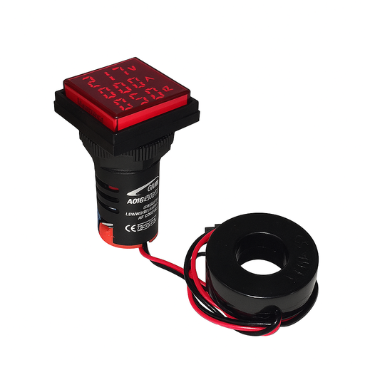 [GF-22VAF] Voltimetro-Amperimetro-Frecuencimetro de panel (VAC) diametro 22mm (GF-22VAF)