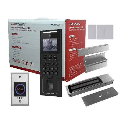 [DS-KAS321] Kit de Control de Acceso Hikvision con Reconocimiento Facial cerradura y accesorios (DS-KAS321)