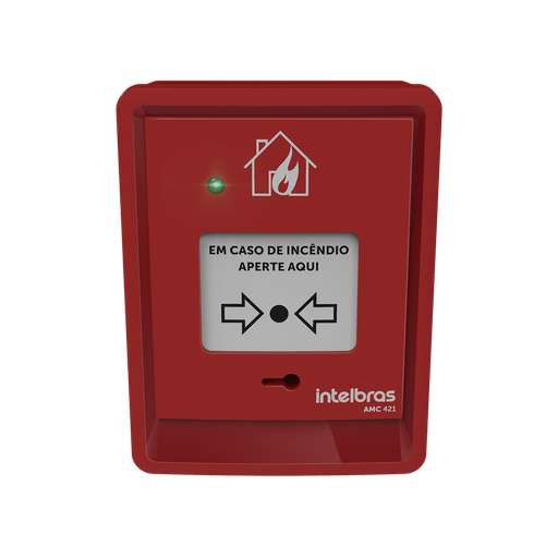 [AMC421] Avisador Manual convencional Intelbras 12v/24v (AMC421)