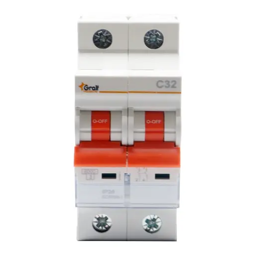 [EPB-63Me2PC3260] Termica Gralf 2P 32A 6KA Riel Din (EPB-63Me2PC3260)