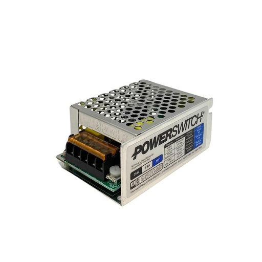 [S-35W-24V] Fuente 24V 1,5A Powerswitch gabinete metalico IP20 (S-35W-24V) 
