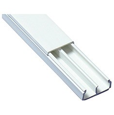 [2033] Cablecanal HTA4016 con tabique con adhesivo x tira 2 mtrs. Blanco