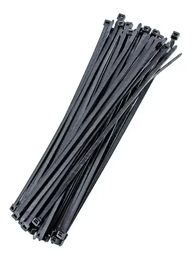 [2036] Precinto negro HellermannTyton 4,6mmx30cm estabilazado UV x100u