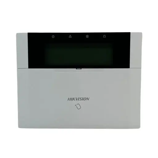 [HK2001A] Teclado LCD cableado con lector de tags y controles Hikvision AxHybridPro (DS-PK1-LRT-HWB) 