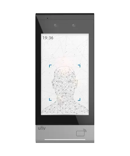[OET-573B-HM-R] Terminal de Reconocimiento Facial Uniview 7'' IP65 con Doble Cámara y Control de Acceso 20.000 rostros (OET-573B-HM-R)