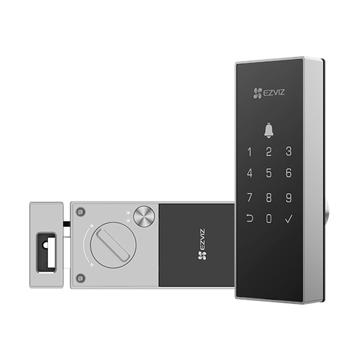 [CS-DL03-R100-WP-GR] Cerradura Inteligente Ezviz WiFi Apertura por Clave App RFID y Notificaciones Push Incluye Auto Bloqueo y Alarma Antisabotaje Gris (CS-DL03-R100-WP-GR)