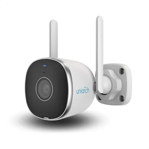 [Uho-B2R-M2F3] Camara IP WiFi Bullet Uniarch 2MP lente 2,8mm IR20m Mic Parlante MicroSD IP67 H265 Exterior (Uho-B2R-M2F28)