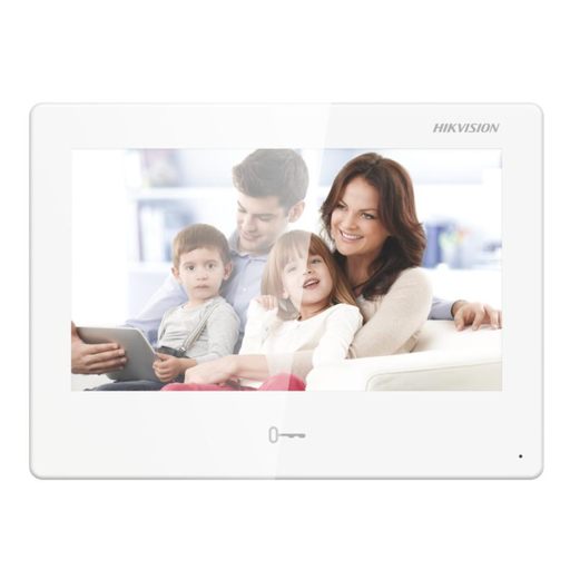 [DS-KH9310-WTE1] Monitor Interior IP Hikvision 7" Touch Android PoE TF Card 8 Entradas Alarma App Hik-Connect (DS-KH9310-WTE1)