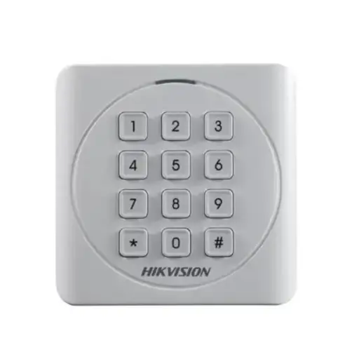 [DS-K1801M] Lector Mifare/EM Hikvision con Teclado Numerico IP65 Wiegand 12V (DS-K1801M)