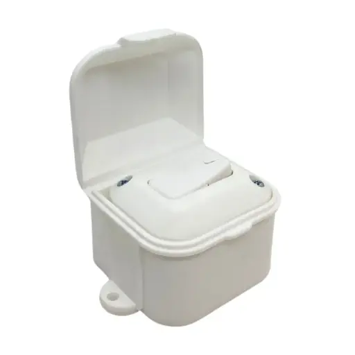 [44160300] Linea exterior capsulada 1 pulsador Taad blanco (LC-60303) 
