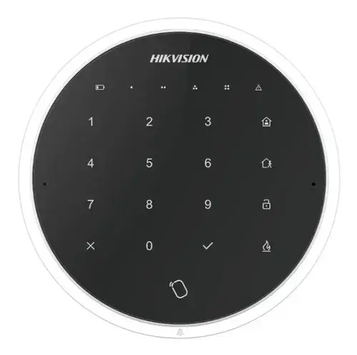 [32208] Teclado inalambrico y lector de tags/tarjetas mifare Hikvision AxHub negro  (DS-PKA-WLM-433) 