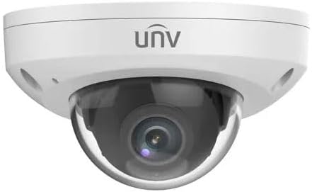 [IPC312SR-VPF28-C] Camara IP minidomo Uniview 2MP lente 2.8mm IR15m MicroSD Micrófono Antivandalica IP66 IK10 PoE (IPC312SR-VPF28-C)