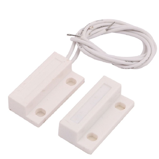 [163] Sensor magnetico interior cableado Blanco c/cable c/adhesivo 3M