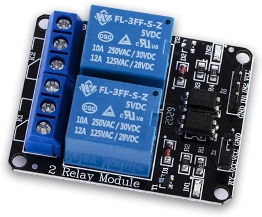 [HL-52S] Rele 12v 2 canales optoacoplado