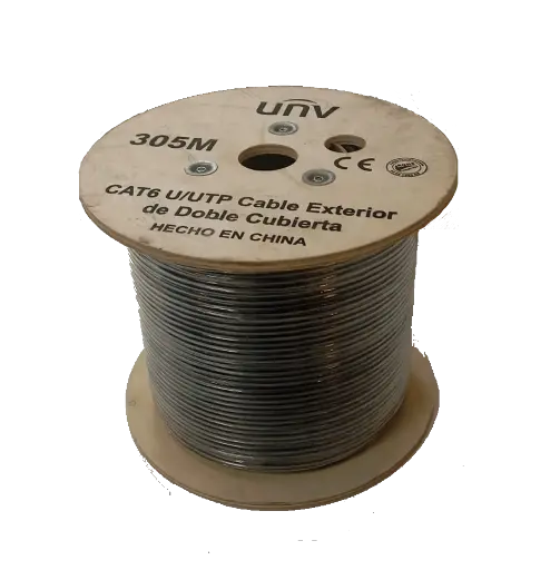 [CAB-LC3110B-E_IN] Cable UTP Cat 6 Exterior vaina negra 100% Cobre - 24AWG- ISO/IEC 11801 - TIA/EIA 568. Caja 305M  (CAB-LC3110B-E_IN )