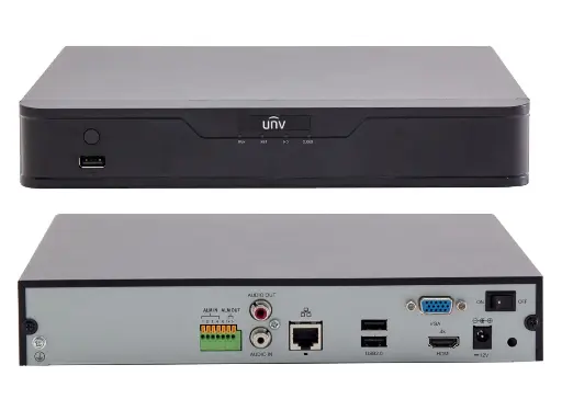 [NVR301-16E] NVR 16 Ch Uniview 8MP Onvif/RTSP Ultra H265 4K i/o Alarma iA avanzada (NVR301-16E)