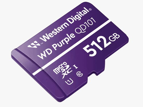 [WDD512G1P0C] Tarjeta MicroSD WD Purple para videovigilancia (WDD512G1P0C)