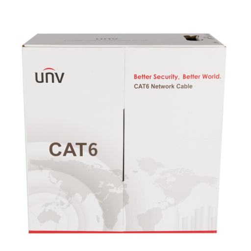 [CAB-LC3100A-IN] Cable de Red Uniview Cat6 UTP 0.57mm 100% Cobre - 305m (CAB-LC3100A-IN)