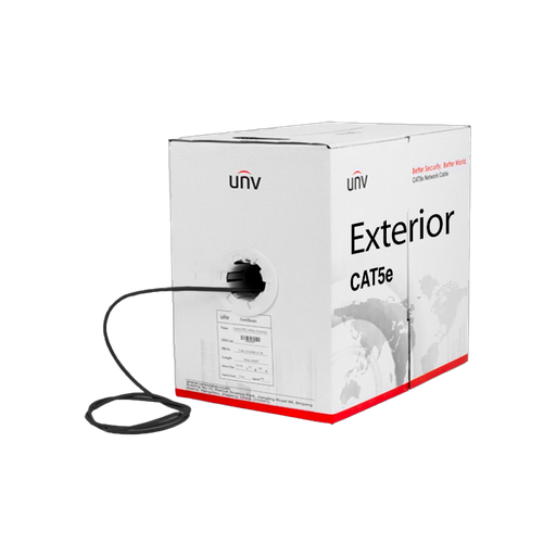 [CAB-LC2110B-INxmetro] Cable UTP Cat5e Exterior Negro Uniview (CAB-LC2110B-IN) x metro