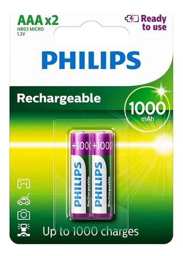 [RecAAAp] Pila recargable AAA Philips (blister x 2 unidades) 