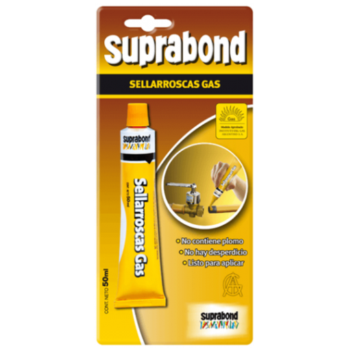 50% de descuento Sellador de roscas de gas Suprabond de 50ml (GAS 50) (vencido)