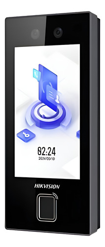 [DS-K1T344MBFWX-E1] Terminal de reconocimiento facial 3000 usuarios PoE IP65 version con huella (DS-K1T344MBFWX-E1)