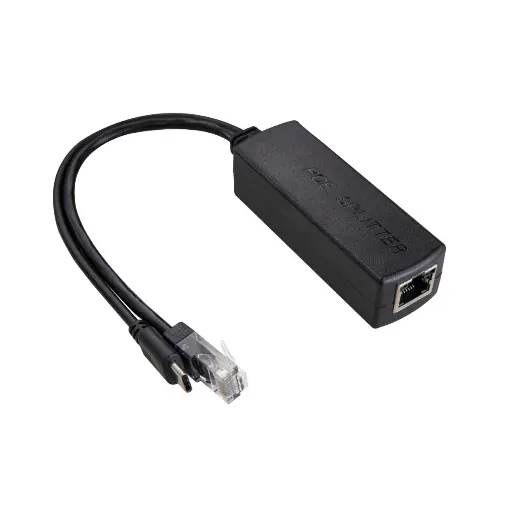 [POE48A5V] Eyector/Divisor PoE 48V a 5V Activo conector USB-C IEE802.3AF/AT 5V 2a conexion contra Switch PoE