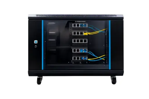 [INGLOBAR-MURAL-4U] Rack Mural Inglobar 4U 400mm Puerta de Vidrio + Bandeja