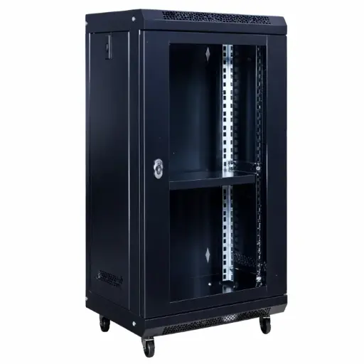 [INGLOBAR-MURAL-15U-LITE] Rack Mural Inglobar LITE 15U 400mm Puerta de Vidrio + Bandeja