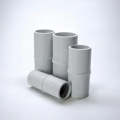 [UTR020E] Union/cupla de PVC 3/4" 20mm para caño rigido pesado Genrod Sistelectric (UTR020E)