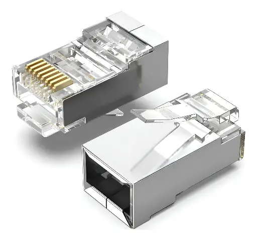 [SUD-FICHA-CAT6DC] SUDVISION FICHA RJ 45 CAT6 METALICA DOBLE CONTACTO (SUD-FICHA-CAT6DC)