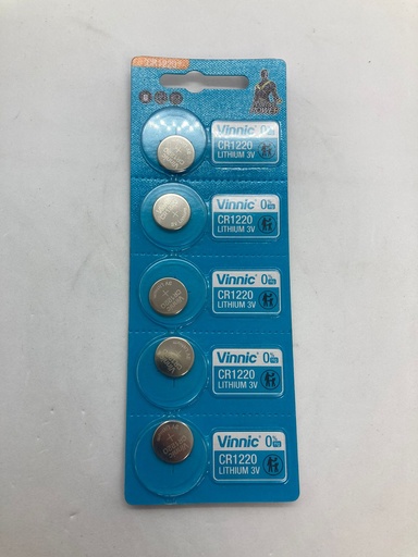[VI6190CR1220] Vinnic Pila Boton CR1220 Litio Blister 1u
