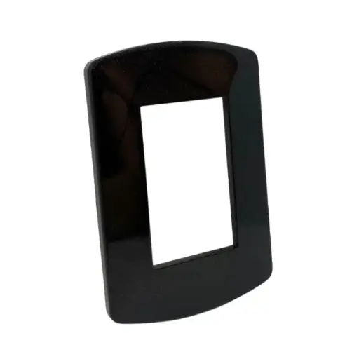 [90685] Tapa Negro Metalizado linea Spot TAAD p/ bastidor - comp/Jeluz (S-7159)