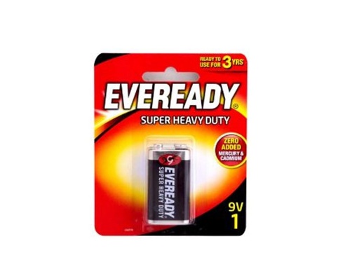 [EVER-1222BP1] Bateria Eveready 9V carbono zinc 