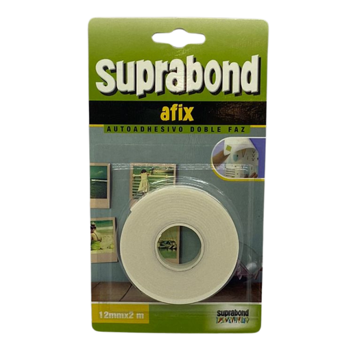 [90497] Autoadhesivo Doble faz 1.2cm x 2mts Suprabond (AFX W R2)
