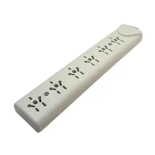 [90666] Zapatilla Top 6 tomas con interruptor y bornera sin cable (M-1199)