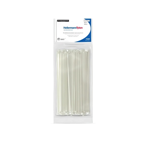 [1022] Precinto natural HellermannTyton 4.7mmx30cm estabilazado UV x100u