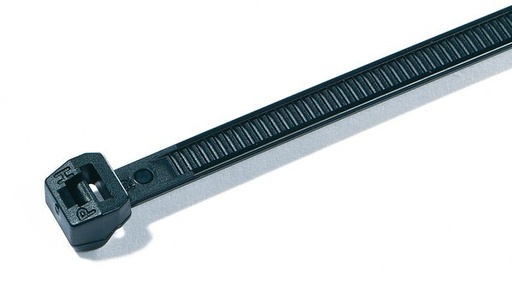 [440070] Precinto negro HellermanTyton 4,6mmx20cm estabilizado UV x200u