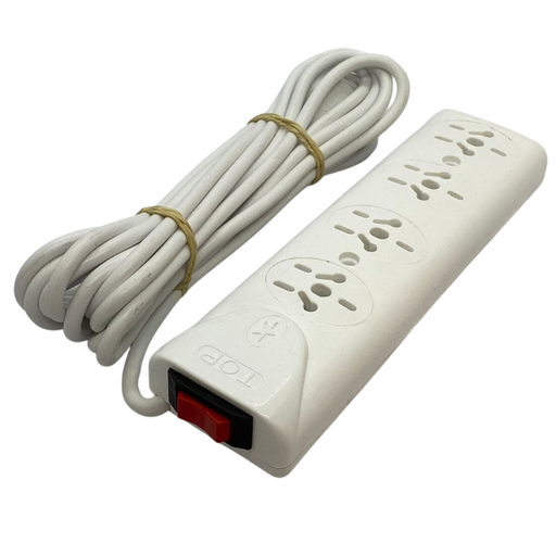 [90943] Zapatilla Top 4 tomas con interruptor y cable 5mts (J-2799)