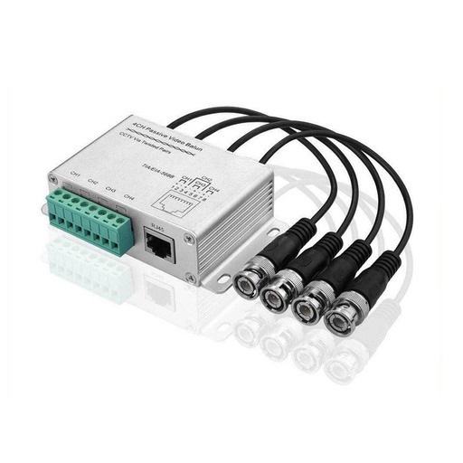 [90765] Balunera 4 canales con patchcord HD 1080P CVI/TVI/AHD