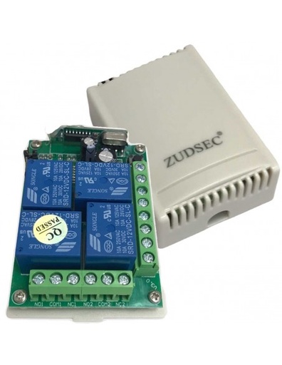 [12063] Receptor universal 4 canales con receptor de control remoto (ZDR-104)