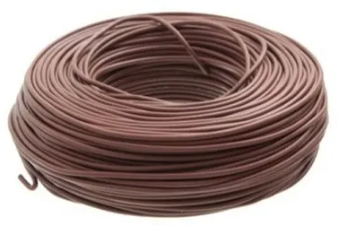 [uni150i.marron_x100] Cable Unipolar 1,50mm Marron CableFactory (rollo 100m)