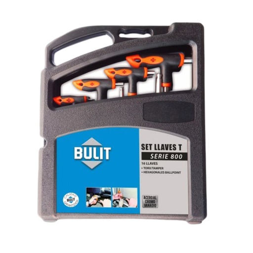 [90538] Set llaves T Bulit serie 800 16 unidades (CH ALMTX 16E)