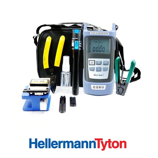 [90147] Kit herramientas fibra optica instalacion y medicion HellermannTyton